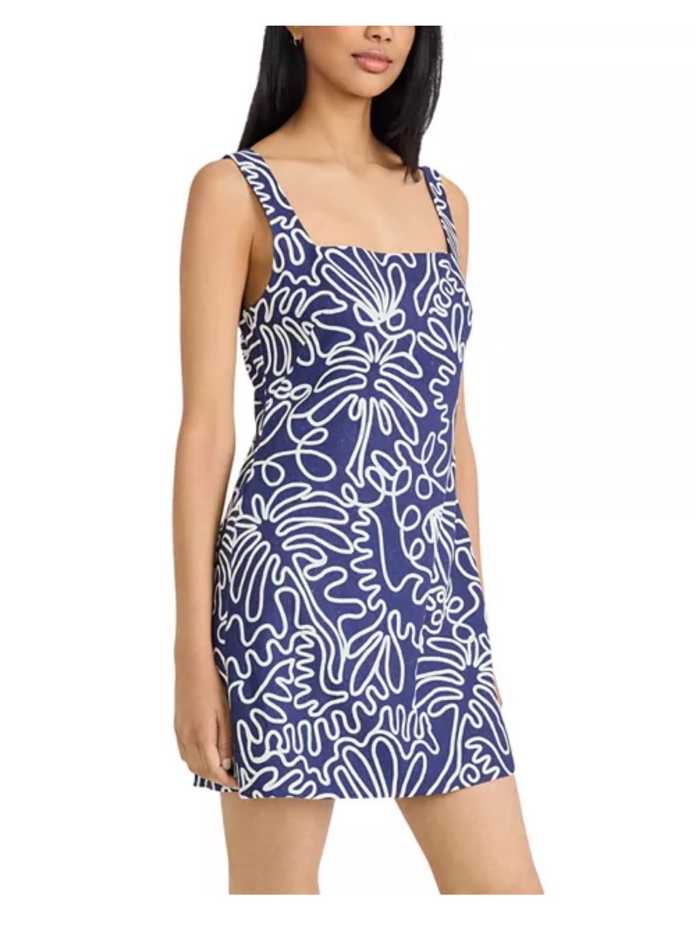 The Good Journey Sleeveless Navy Blue Abstract Print Mini Dress - NWT - Picture 13 of 14